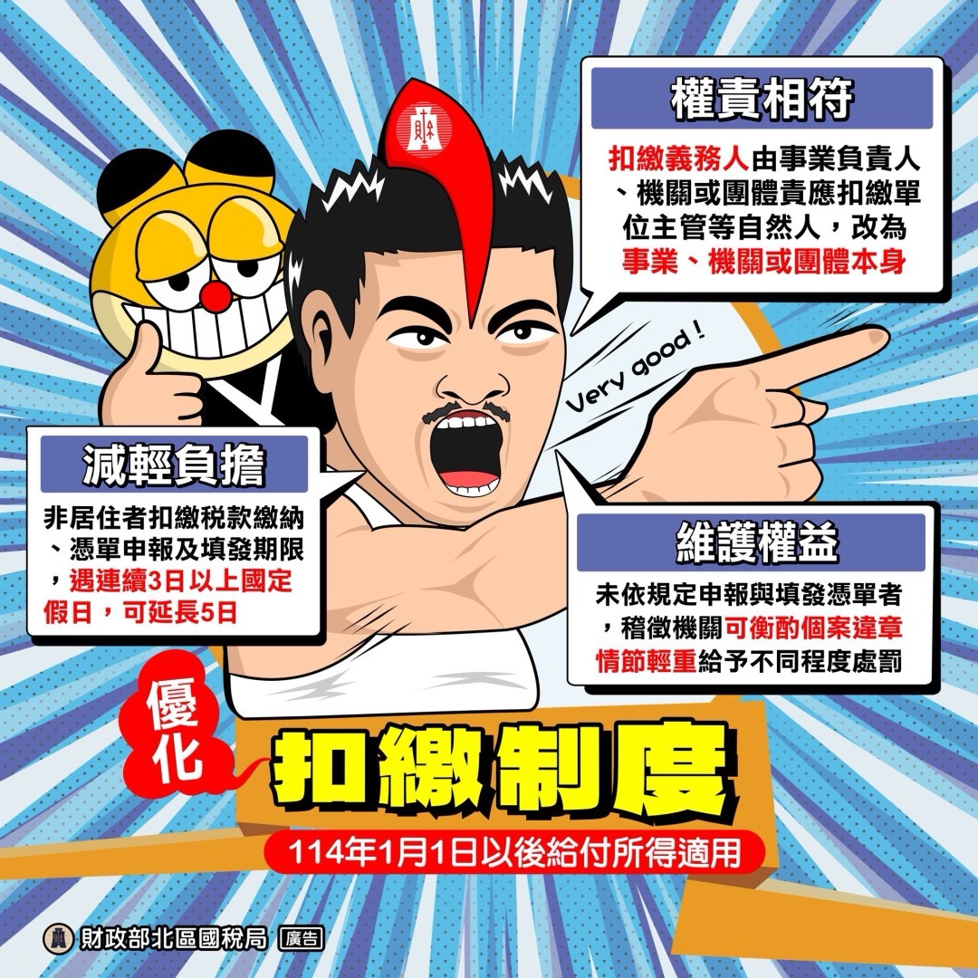 【轉知】財政部北區國稅局桃園分局報稅資訊