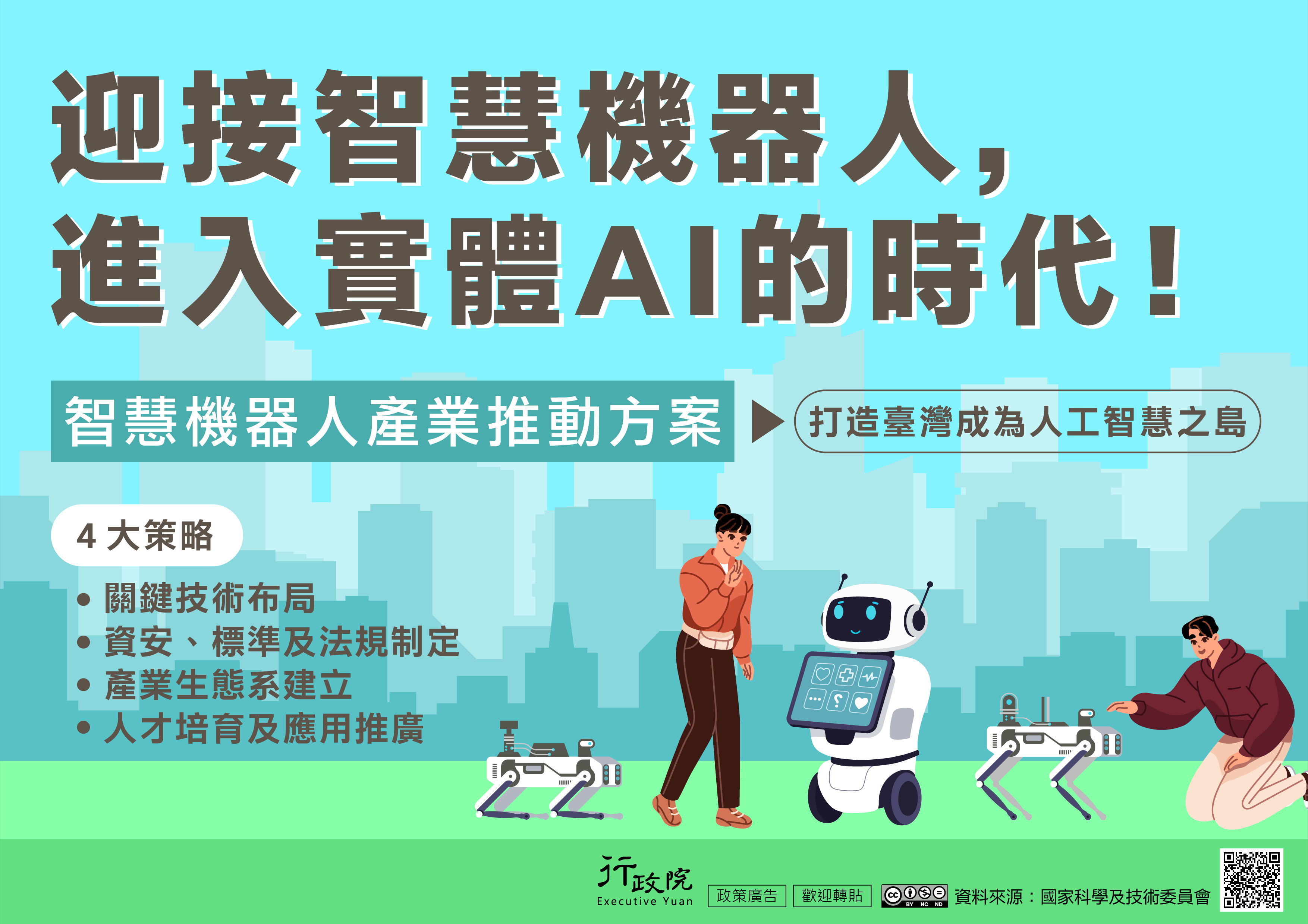 【轉知】行政院「智慧機器人產業推動方案」政策