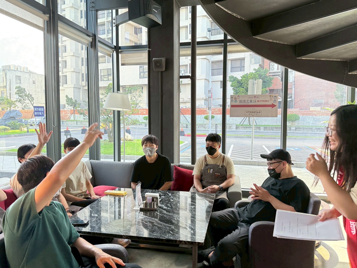 在場民眾踴躍參與有獎徵答